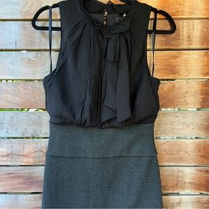 BCBG - black and gray silk dress